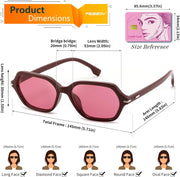 ÉÌƷͼƬ 48 | B0HJYQR9BW | FEISEDY Classic Square Sunglasses for Women Men, Retro Trendy Shades B0493