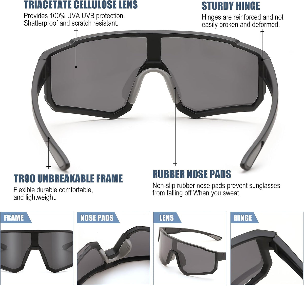 ÉÌƷͼƬ 31 | B0D95W5582 | FEISEDY Kids Sunglasses Youth Baseball Polarized Sunglasses Sports Lightweight TR90 Frame Boys Girls Cycling B0213