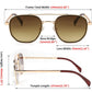 商品图片 12 | B0B38ZHMJL | FEISEDY Sunglasses Aviator Men Women 70s Sun Glasses Square Frame UV400 Protection B2953
