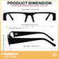 商品图片 5 | B0GY48FJF1 | FEISEDY Chic Semi Rimless Blue Light Glasses for Women B0431