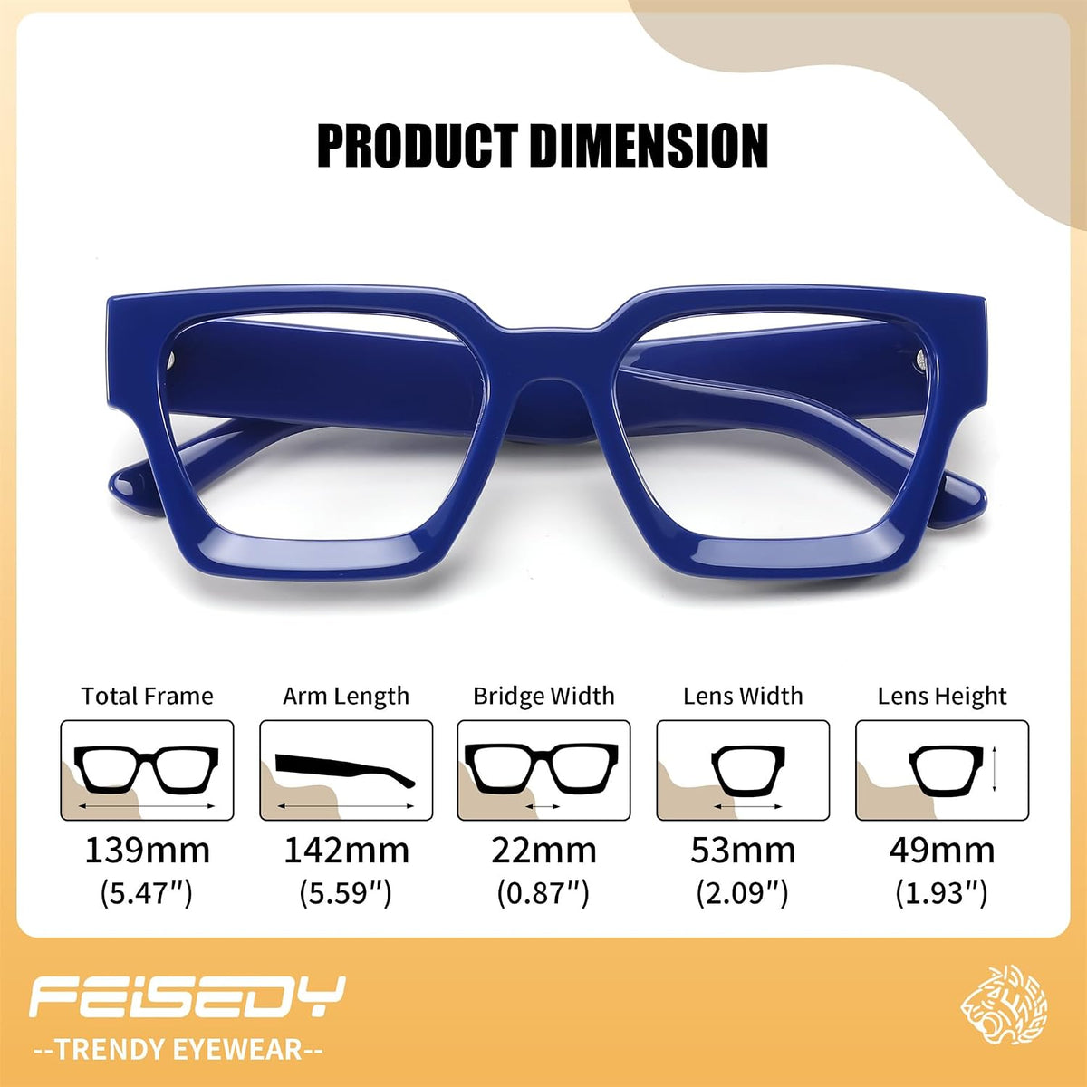 ÉÌƷͼƬ 36 | B0DXDYMMPM | FEISEDY Retro Blue Light Blocking Glasses for Women Men 90s Classic Rectangle Frame Thick Chic Computer Eyeglasses B2383R