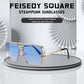 商品图片 37 | B09SDC5BD5 | FEISEDY Sunglasses Mens Women Vintage Pilot Square Trendy Metal Steampunk Fishing Driving Sun Glasses B2894