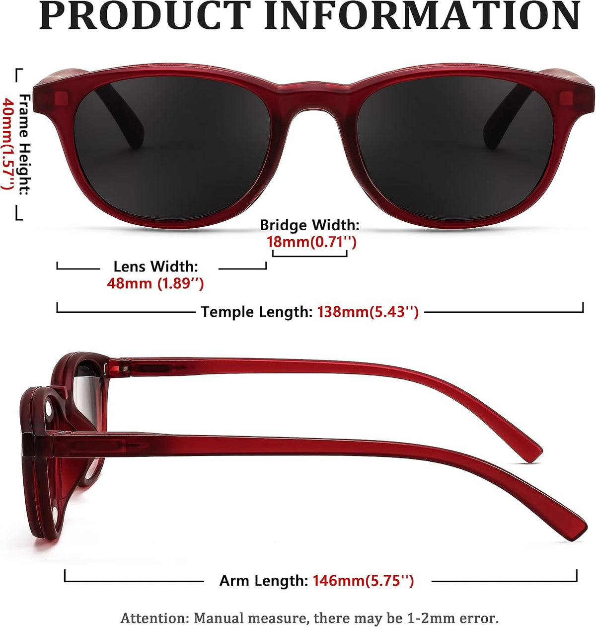 ÉÌƷͼƬ 13 | B0C9DFQSP5 | FEISEDY Fashion Reading Sunglasses Women Men Square Reader Sunglasses UV400 Protection Polarized Lens B2390