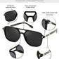 商品图片 12 | B0H2V9BFS5 | FEISEDY Retro Polarized Aviator Square Sunglasses for Women Men UV400 B0357