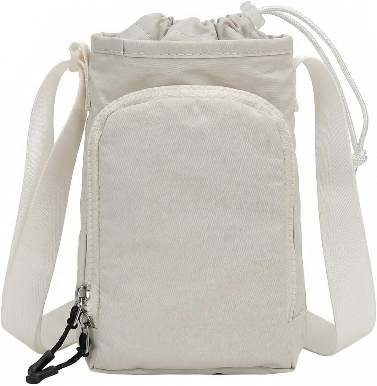 商品图片 2 | B0G3PFJC3F | Water Bottle Sling Bag with Phone Purse, Crossbody Water Bottle Bag with Drawstring & Zipper Pockets, Outdoor Shoulder Bag