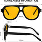 商品图片 22 | B0H1WK6BZT | FEISEDY Retro Aviator Polarized Sunglasses Men Women Trendy Square B0433