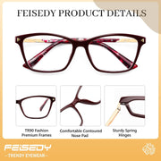 ÉÌƷͼƬ 13 | B0FZTF9RDP | FEISEDY Blue Light Glasses for Women Men TR90 Computer Phone Gaming B0370