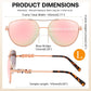 商品图片 14 | B0H4QPVJY6 | FEISEDY Retro Aviator Sunglasses for Women Men UV400 Shades B0409