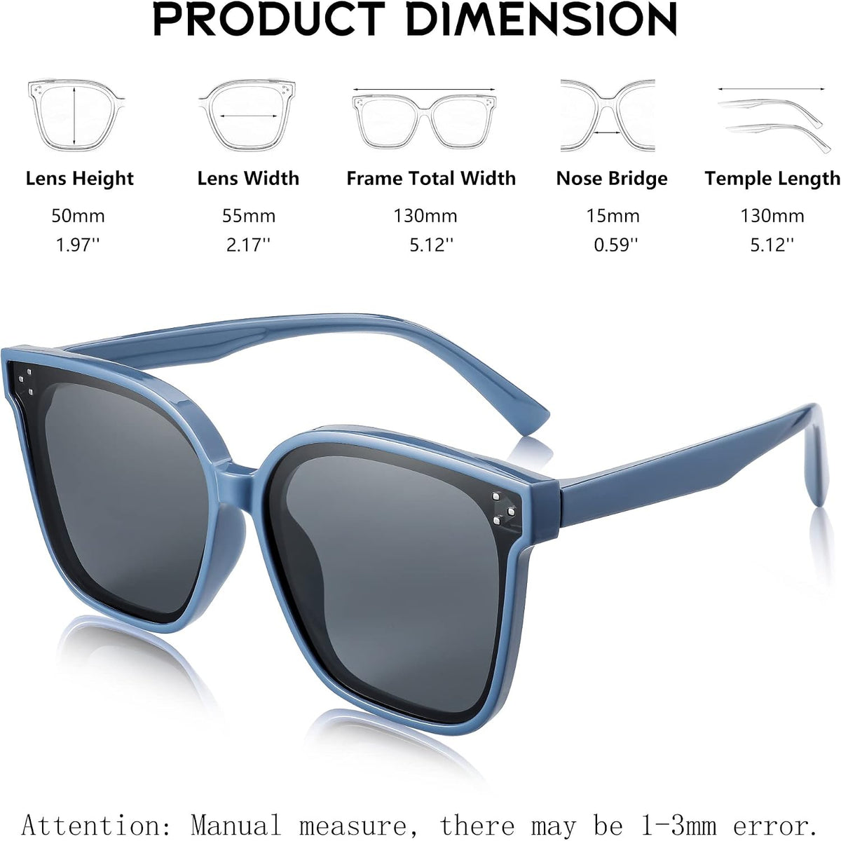 ÉÌƷͼƬ 14 | B0B3WPR65R | FEISEDY Kids Polarized Square Sunglasses for Boys Girls Vintage Shades UV Protection Trendy Classic Style Sun Glasses B2316