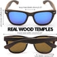 商品图片 4 | B0C9X27861 | FEISEDY Woodes Sunglasses Polarized for Women Men, Bamboo Wood Handmade Frame, Classic Square UV400 Protection B0006