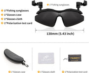 ÉÌƷͼƬ 6 | B0FZT6Y4FL | FEISEDY Polarized Clip On Sunglasses,Clip Cap Sports Sunglasses,UV400 Sunglasses for Mens Womens Fishing Cycling Hiking B0356