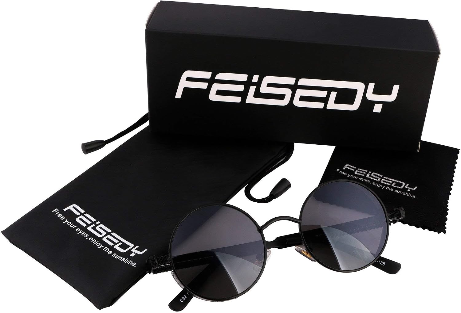 商品图片 6 | B06XY36GDW | FEISEDY Retro Gothic Steampunk Sunglasses For Men Women