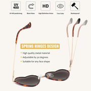 ÉÌƷͼƬ 54 | B0BP6HX1R6 | FEISEDY Polarized Heart Sunglasses Women Men Metal Frame Cute Lovely Glasses UV400 Protection B2375