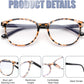 商品图片 5 | B0DG5P5J7C | FEISEDY 3 Pack Lightweight Square Blue Light Reading Glasses for Women Trendy Tortoise Clear Readers B0238