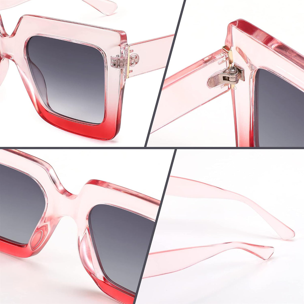 ÉÌƷͼƬ 18 | B0BZRNQQL1 | FEISEDY Oversized Square Sunglasses for Women Fashion Shades Luxury Big Sun Glasses UV400 Protection B2380