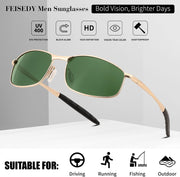 ÉÌƷͼƬ 11 | B07GSRV2H5 | FEISEDY Rectangle Polarized Square Sunglasses for Men Women B2444
