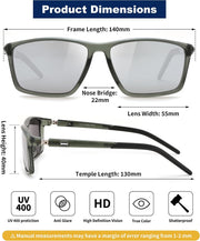 ÉÌƷͼƬ 14 | B0FG2HCVQL | FEISEDY Rectangle Sunglasses Women Men Trendy Classic Sunglasses Fashion Retro Vintage Square Frame Polarized UV400 B0288