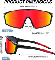 ÉÌƷͼƬ 13 | B0DFLMHFF6 | FEISEDY Kids Teens Baseball Polarized Sunglasses Lightweight TR90 Frame UV400 Sports Cycling Shades for Boys Girls B0186