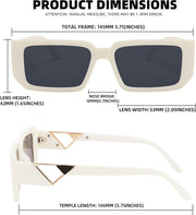 ÉÌƷͼƬ 6 | B0BP7NZR55 | FEISEDY Small Fashion Square Sunglasses for Women Men 90s Vintage Rectangle Sunglasses B2972
