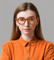 ÉÌƷͼƬ 2 | B0CSSL3RWH | FEISEDY Retro Octagon Blue Light Glasses for Women Men Vintage Polygon Anti Glare Eyeglasses B0102