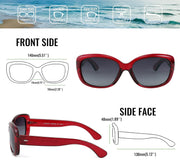 ÉÌƷͼƬ 11 | B094CJFYW6 | FEISEDY Vintage Square Polarized Sunglasses for Women Men Havana Thick Wrap Around Sun Glasses UV400 B2703