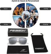 ÉÌƷͼƬ 27 | B0B3XKHTR1 | FEISEDY Retro Square Aviator Sunglasses Women Men 70s Vintage Trendy Plastic Frame Sun Glasses B2835