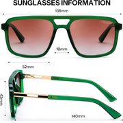 ÉÌƷͼƬ 12 | B0GLNFSYQ5 | FEISEDY Retro Aviator Polarized Square Sunglasses for Men Women B0377