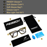 ÉÌƷͼƬ 6 | B0CWRK3FFF | FEISEDY Blue Light Blocking Glasses Women Men Chunky Square Computer Glasses B0101