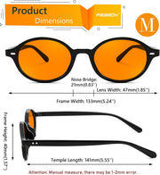ÉÌƷͼƬ 97 | B0DTHVTKB5 | FEISEDY Retro Oval Sunglasses for Women 90s Narrow Round Lightweight Shades Y2k Trendy Sunnies B1171