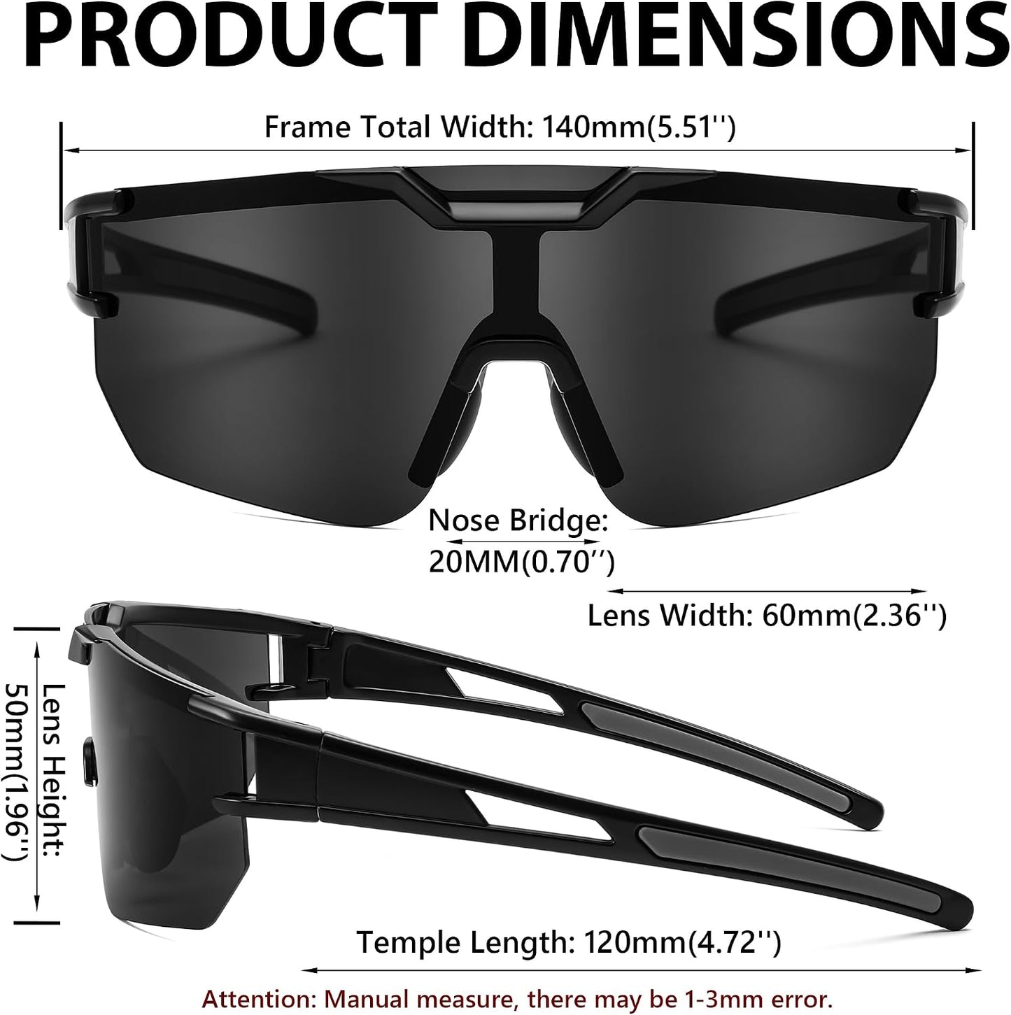 商品图片 15 | B0DBVLTVQD | FEISEDY Kids Sunglasses Youth Baseball Sun Glasses, UV400 Sports Cycling Softball Sunglasses for Adult Boys Girls B0227
