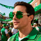商品图片 11 | B0BX63CDKK | FEISEDY St. Patrick's Day Irish Shamrock Sunglasses Lucky Green Leprechaun Costume Eyeglasses for Women Men B2369