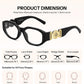 商品图片 5 | B0G34MVJQC | FEISEDY Trendy Blue Light Reading Glasses for Women and Men B0317 | Vintage 90s Anti-Glare Readers