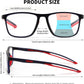 商品图片 10 | B0GLF6C715 | FEISEDY Progressive Multifocal Reading Glasses Blue Light Blocking B0397 | Sports Square Frame Near-Far Dual Use Blue Light Blocking Reading Glasses for Women Men