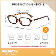 ÉÌƷͼƬ 29 | B0DXK32V6F | FEISEDY Fashion Rectangular Blue Light Glasses for Women Retro Small Frames Vintage Trendy 90s Square Eyeglasses B0255