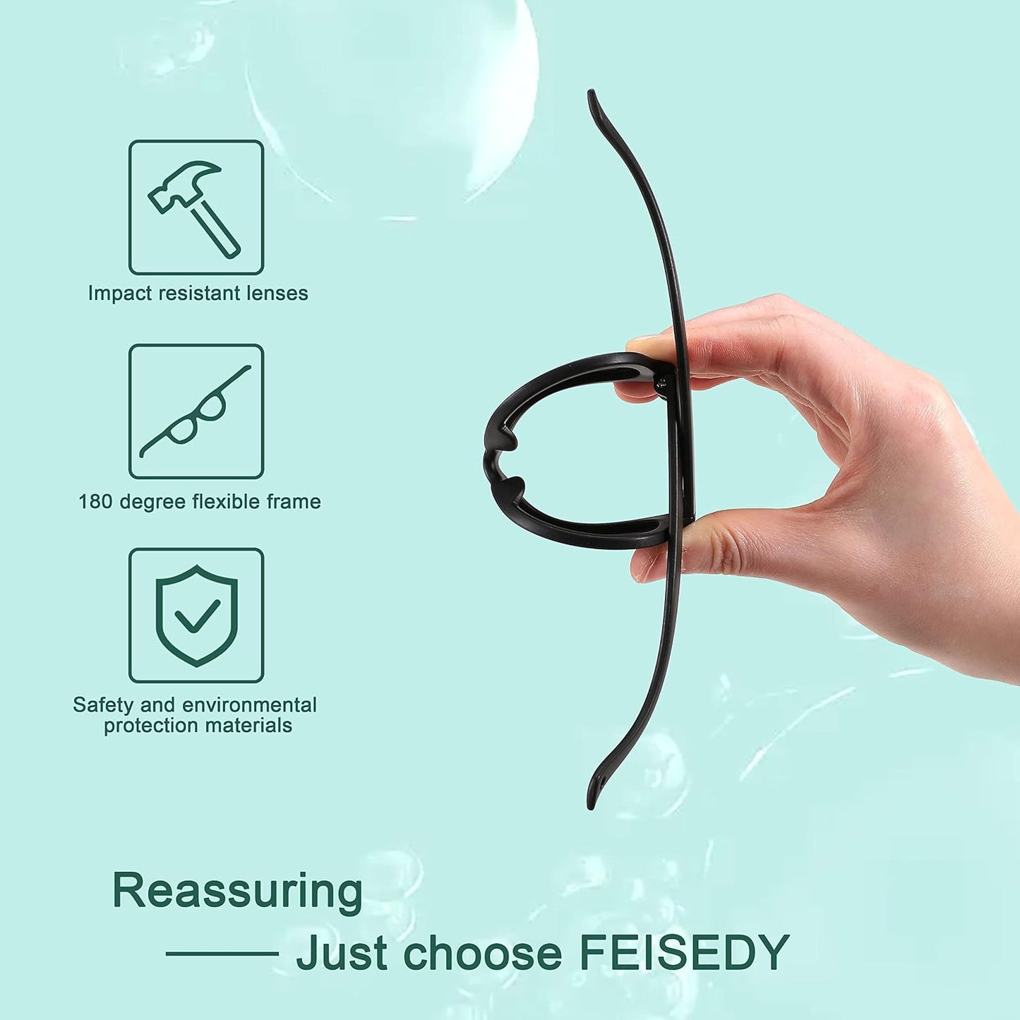 商品图片 5 | B0BQC69987 | FEISEDY Kids Polarized Sunglasses Toddler Sunglasses Flexible Frame with Strap for Baby Girls Boys Age 2-8 B2352