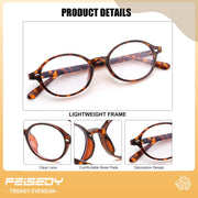 ÉÌƷͼƬ 25 | B0DJ4YNFXZ | FEISEDY Vintage Oval Blue Light Glasses for Women Men Stylish Lightweight 90s Eyeglasses Fake Nerd Y2k Eyewear Frame B0242