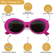 ÉÌƷͼƬ 41 | B074H8KFSZ | FEISEDY Sunglasses White Oval Clout Goggles for Women Men Retro Round Trendy Rimmed Clueless Costume Frame B2253