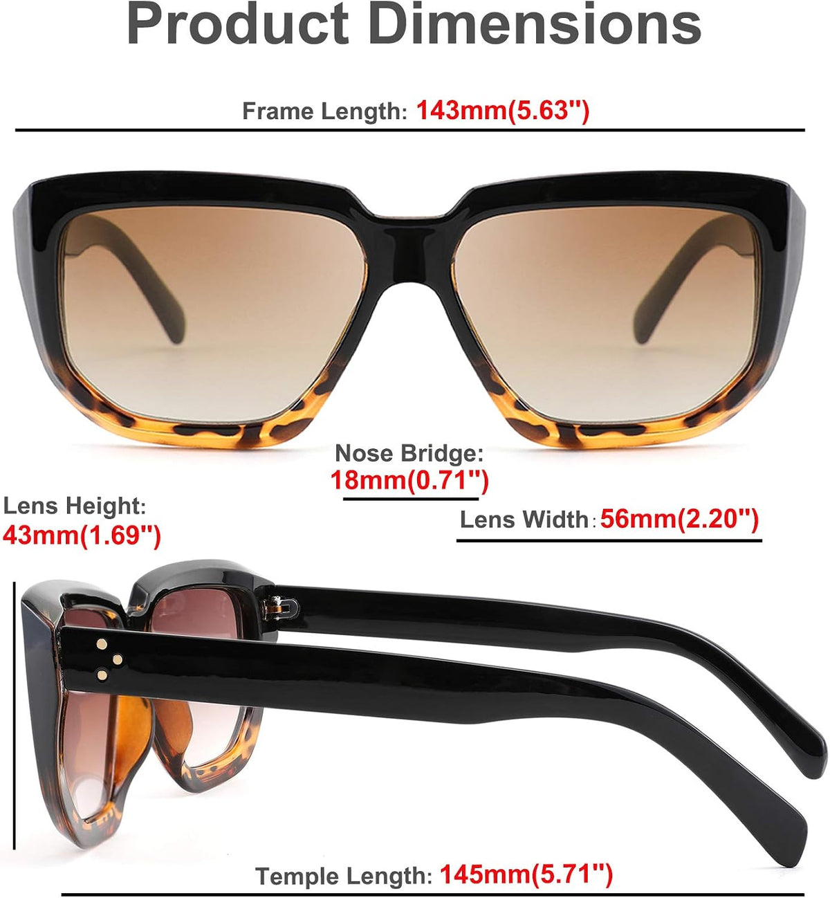ÉÌƷͼƬ 13 | B08PD9KPH8 | FEISEDY Women Retro Square Sunglasses Trendy Shield Flat Top Shades B2717