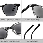 ÉÌƷͼƬ 6 | B0CSNK73XH | FEISEDY Round Reading Sunglasses for Men and Women Stylish Blue Light Blocking Readers B0113