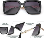 ÉÌƷͼƬ 12 | B08HVPGJW5 | FEISEDY Sunglasses Womens Trendy, Oversized Square Shades, Pearl Inlay Cat Eye Frame UV400 Protection B2625