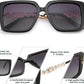 商品图片 12 | B08HVPGJW5 | FEISEDY Sunglasses Womens Trendy, Oversized Square Shades, Pearl Inlay Cat Eye Frame UV400 Protection B2625