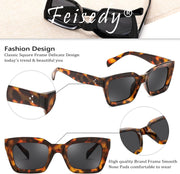 ÉÌƷͼƬ 6 | B07MNGNLNT | FEISEDY Classic Women Sunglasses Fashion Thick Square Sun Glasses B2471