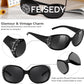 商品图片 3 | B0FZT6D16L | FEISEDY Women's Polarized Sunglasses Wrap Around Rhinestone Design Fashion Sunnies UV400 Protection B1091