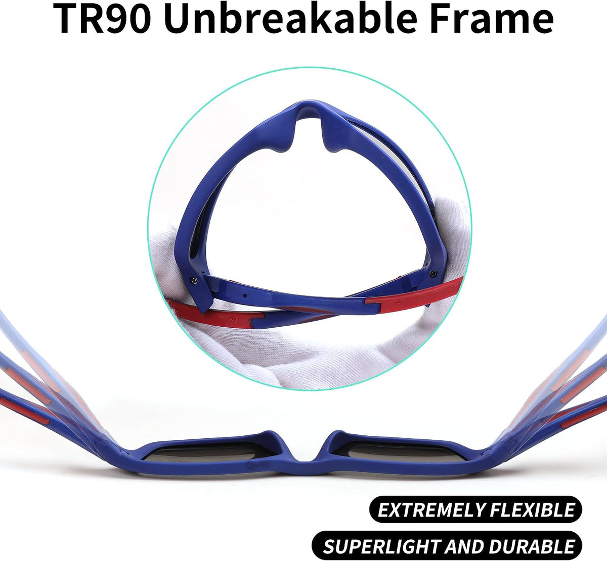 ÉÌƷͼƬ 24 | B0D1GDXPL3 | FEISEDY Kids Polarized Sunglasses TR90 Sports Cycling Glasses UV400 for Boys Girls Age 3-10 B0160
