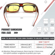 ÉÌƷͼƬ 26 | B089YRDYMP | FEISEDY Polarized Fit Over Glasses Sunglasses Men Women Wrap Around B2593