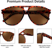 ÉÌƷͼƬ 24 | B0GXMV1N2N | FEISEDY Retro Aviator Sunglasses for Women Men Square Sunnies 70s Pilot Style Lightweight UV400 Shades B0421