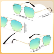 ÉÌƷͼƬ 11 | B0GL26QKYB | FEISEDY Retro Aviator Sunglasses Men Women Trendy Semi-Rimless B0383