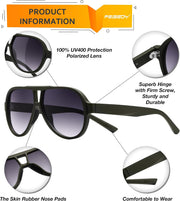 ÉÌƷͼƬ 10 | B0D425WLDN | FEISEDY Polarized Sunglasses, TAC HD Lens, TR-90 Frame Lightweight, Retro Sunglasses for Women Men UV400 Protection B0171