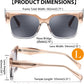 商品图片 12 | B0CWH35L5W | FEISEDY Square Fashion Sunglasses for Men Women Trendy Chunky Rectangle Sun Glasses Designer Style Shades B0107