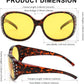 商品图片 45 | B0GRVLVZYS | FEISEDY Women's Polarized Wrap-Around Fit Over Sunglasses with Rhinestones, Anti-Glare Driving Sun Glasses B0362